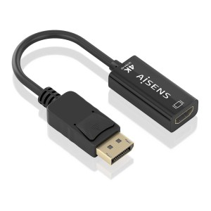 DisplayPort-zu-HDMI-Adapter Aisens Schwarz 15 cm