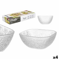 Set of bowls Vivalto TP70165IC/BH Transparent Glass 20 x 20 x 8 cm 10,3 x 10,3 x 5,5 cm (4 Units)