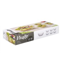 Set of bowls Vivalto TP70165IC/BH Transparent Glass 20 x 20 x 8 cm 10,3 x 10,3 x 5,5 cm (4 Units)