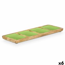 Plateau avec Compartiments MALI-941 G Vert 46 x 3 x 17 cm (6 Unités)