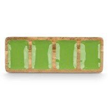 Plateau avec Compartiments MALI-941 G Vert 46 x 3 x 17 cm (6 Unités)