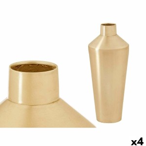 Vase GiftDecor 10219-SG Golden Iron 16 x 40 x 16 cm (4 Units)