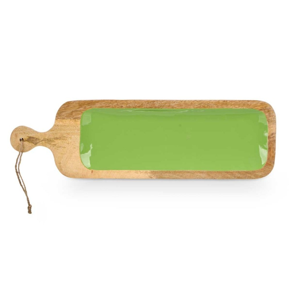 Plateau apéritif MALI-798 G Vert 50,7 x 3 x 14 cm (6 Unités)