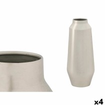 Vase GiftDecor 10216-SS Silver Iron 18 x 40 x 18 cm (4 Units)