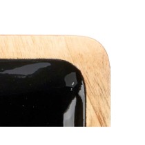 Plateau avec Compartiments MALI-941 B Noir 46 x 3 x 17 cm (6 Unités)