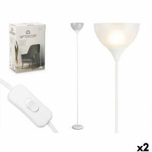 Stehlampe GiftDecor CE13581-3(133) Weiß 60 W 220-240 V 22 x 185 x 22 cm (2 Stück)