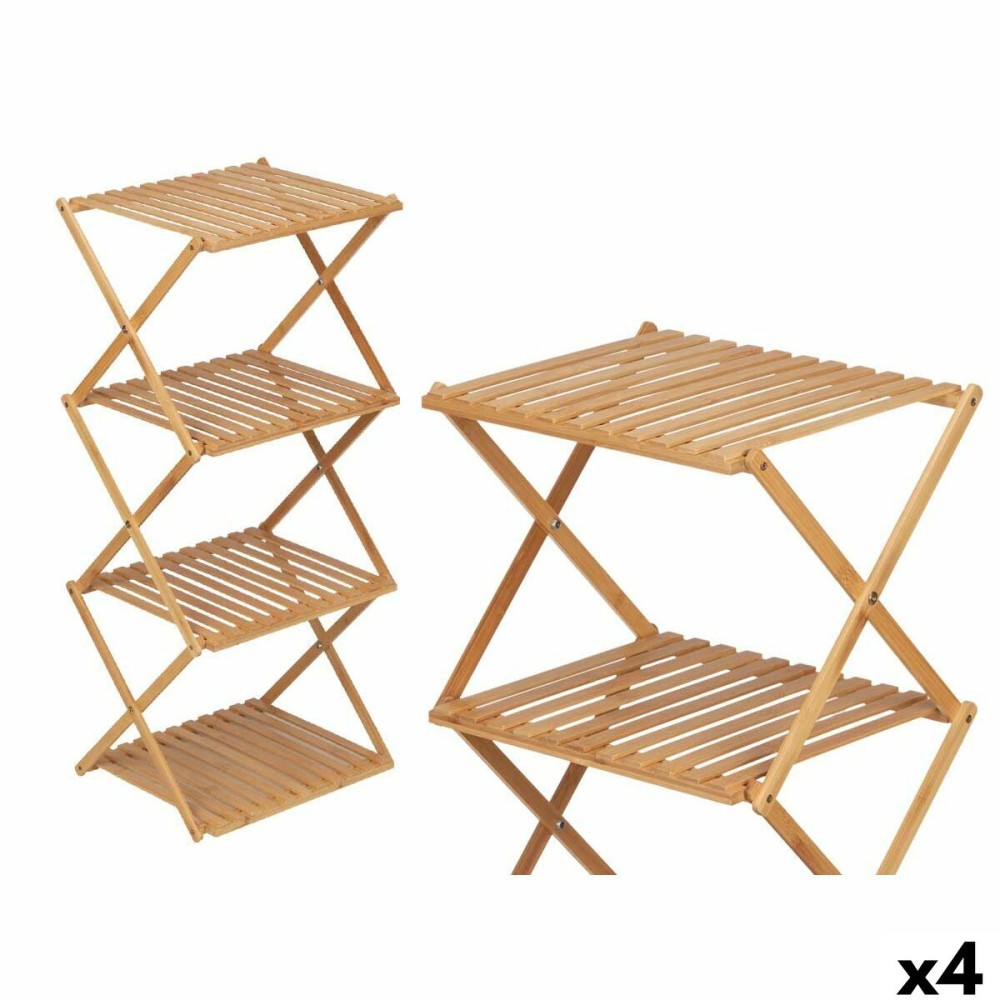 Shelves GiftDecor CH68220-5 2 Natural Bamboo 40 x 92,5 x 33,2 cm (4 Units)