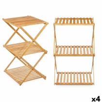 Shelves GiftDecor CH68220-5 Natural Bamboo 40 x 62 x 33,5 cm (4 Units)