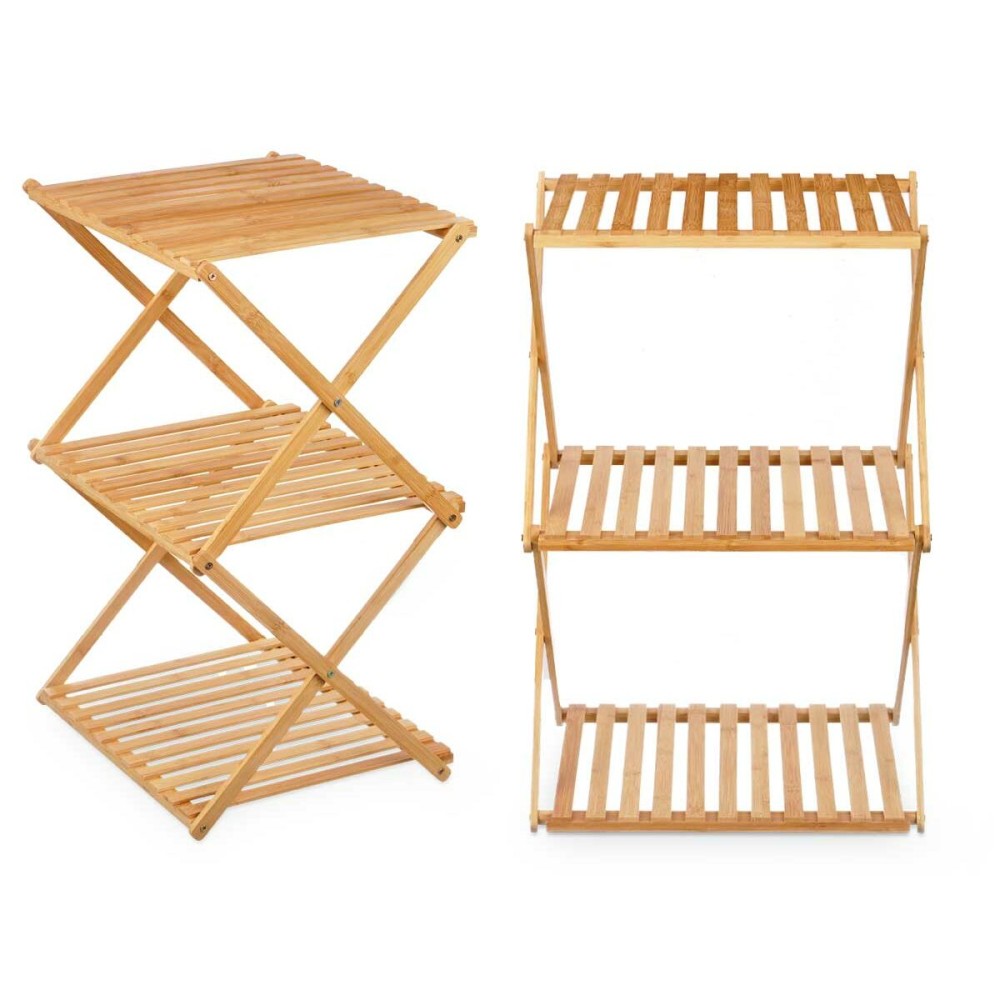 Shelves GiftDecor CH68220-5 Natural Bamboo 40 x 62 x 33,5 cm (4 Units)