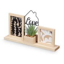 Photo frame GiftDecor 411104 Natural Metal Plastic MDF Wood (6 Units)