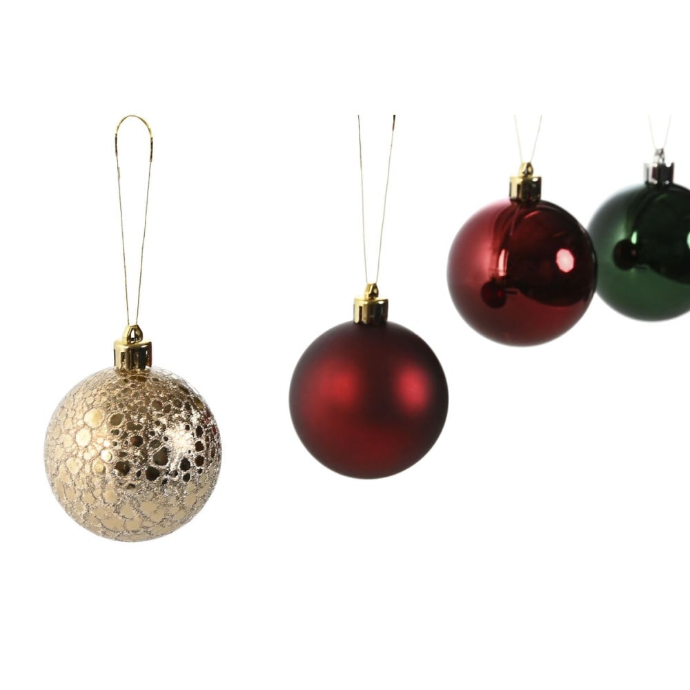 Christmas Baubles Home ESPRIT Red Green Polyethylene 27 x 12 x 25 cm (50 Pieces)