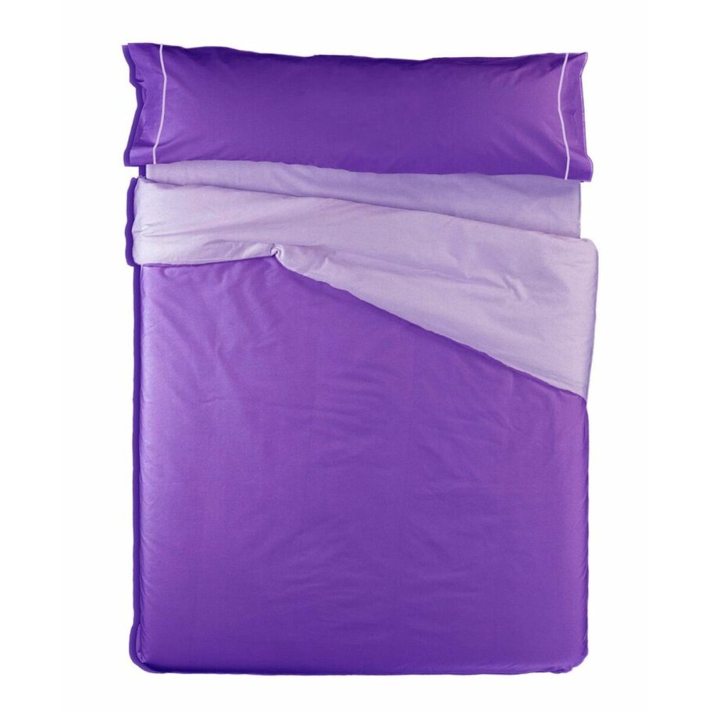 Parure de couette Hosteline VEGAS Mauve Lit ½ persones 2 Pièces