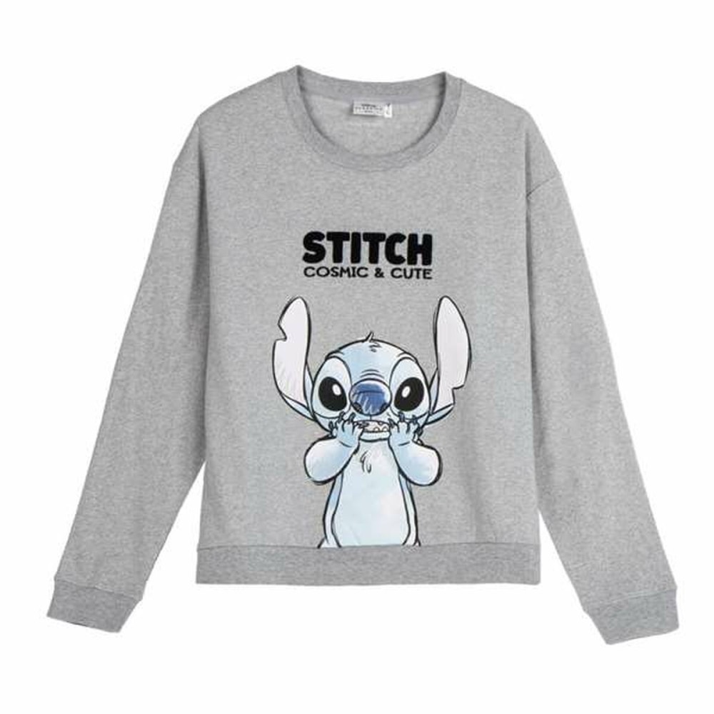 Unisex Sweatshirt without Hood Stitch Grey