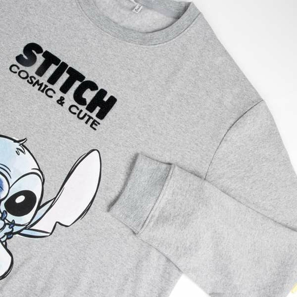 Unisex Sweatshirt without Hood Stitch Grey