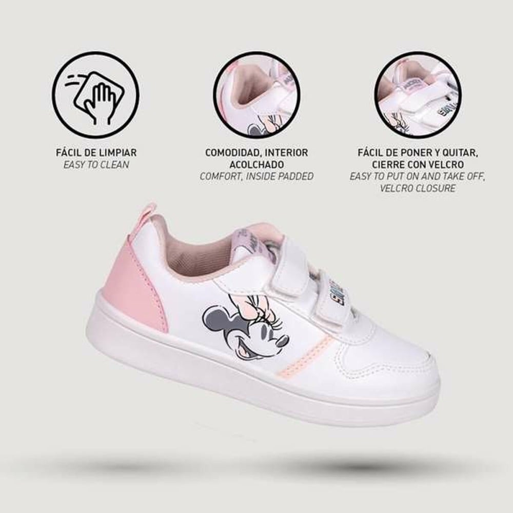 Sports Shoes for Kids Minnie Mouse White