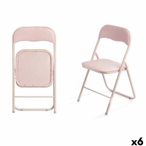 Folding Chair GiftDecor 10923 Pink 43 x 46 x 78 cm 88 x 6 x 45 cm (6 Units)