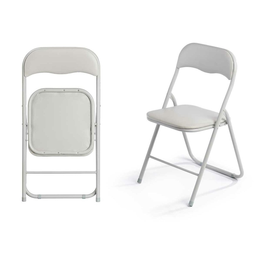 Folding Chair GiftDecor 10925 Grey 43 x 46 x 78 cm 88 x 6,5 x 45 cm (6 Units)