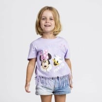 Kurzarm-T-Shirt für Kinder Minnie Mouse Lila