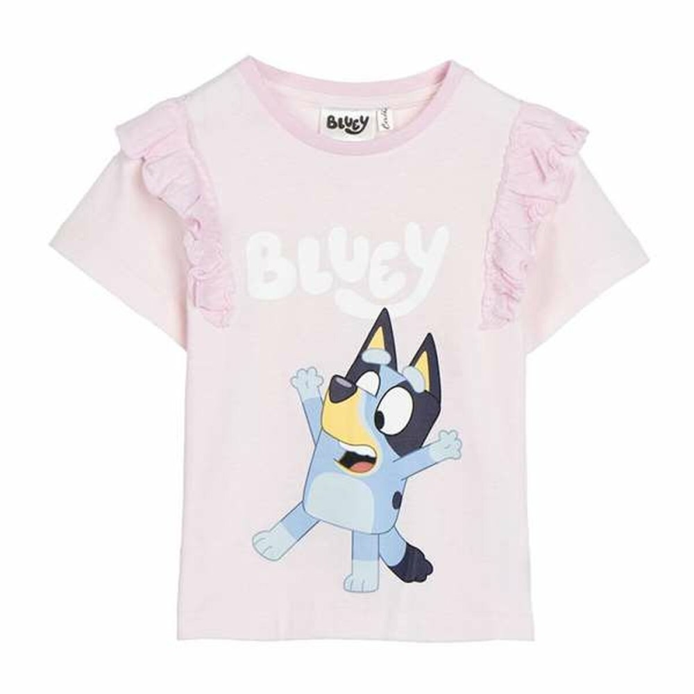 Kurzarm-T-Shirt für Kinder Bluey Rosa