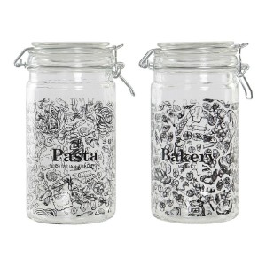 Tin DKD Home Decor Crystal Traditional 10 x 12.5 x 20 cm 1 L (2 pcs)