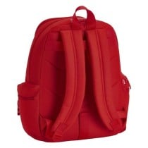 Schulrucksack Real Sporting de Gijón Rot