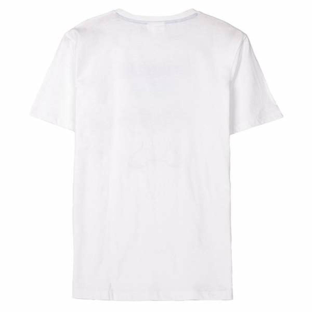 Herren Kurzarm-T-Shirt Stitch Weiß