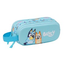 Trousse Fourre-Tout Double Bluey Bleu ciel 21 x 8 x 6 cm