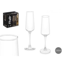 Champagne glass Vivalto REJ6323/BHZ6 Transparent Glass 250 ml (6 Units)