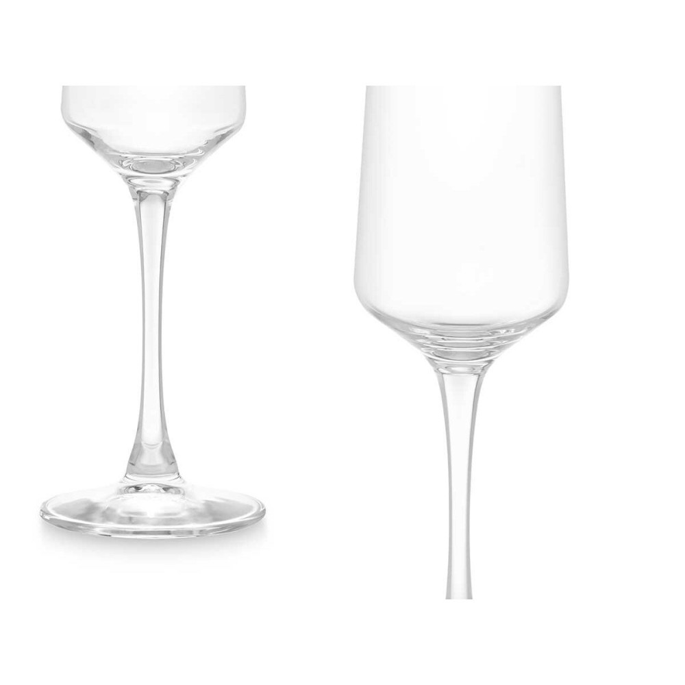 Champagne glass Vivalto REJ6323/BHZ6 Transparent Glass 250 ml (6 Units)