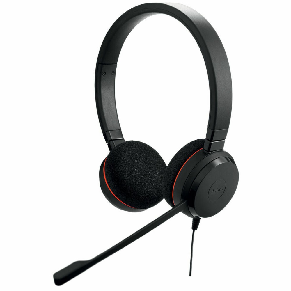 Headphones with Microphone Jabra Black (Refurbished A)