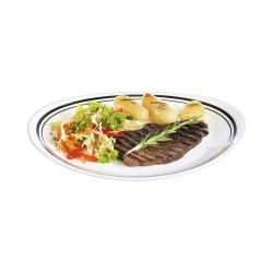 Flacher Teller Luminarc Friends Time Bistr Weiß/Schwarz Glas Ø 30 cm Fleisch (12 Stück)