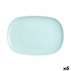 Plat à Gratin Luminarc Sweet Line Turquoise verre 35 x 24 cm (6 Unités)