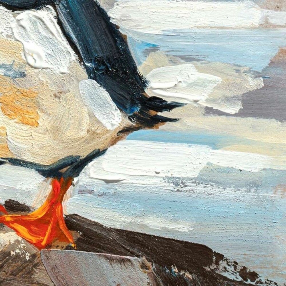 Painting DKD Home Decor Birds Mediterranean (45 x 2,7 x 45 cm) (2 Units)
