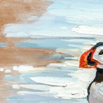 Painting DKD Home Decor Birds Mediterranean (45 x 2,7 x 45 cm) (2 Units)