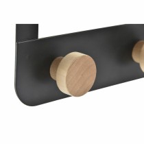 Door Coat Rack DKD Home Decor (4 Hangers) Metal Wood (35 x 2,5 x 20 cm)