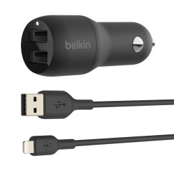 Chargeur de voiture Belkin CCD001BT1MBK 24 W