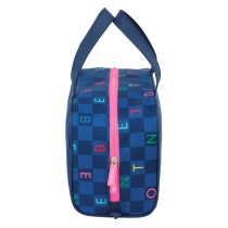 Reise-Toilettentasche Benetton Damero Marineblau 31 x 14 x 19 cm