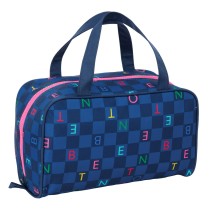 Nécessaire de Voyage Benetton Damero Blue marine 31 x 14 x 19 cm