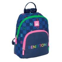 Sac à dos Benetton Damero Blue marine 25 x 30 x 13 cm