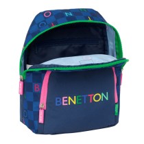 Rucksack Benetton Damero Navy Blue 25 x 30 x 13 cm