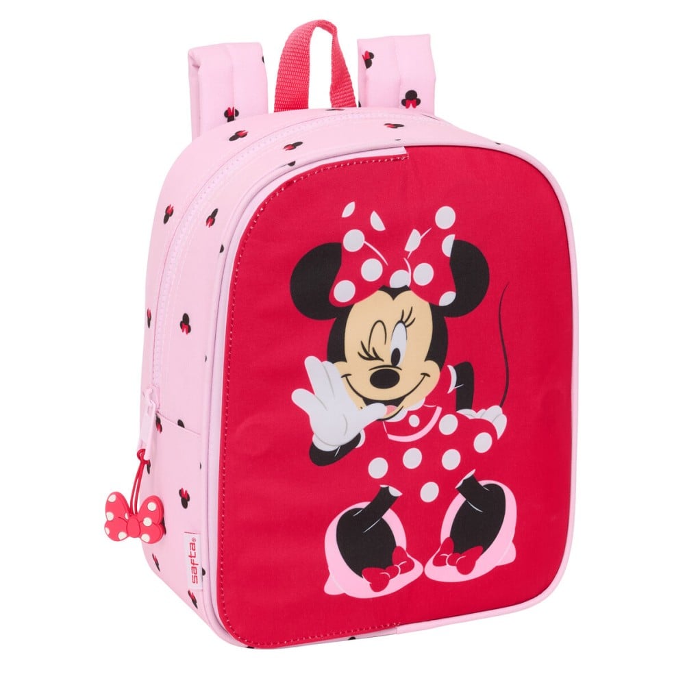 School Bag Minnie Mouse Naive Pink 22 x 27 x 10 cm