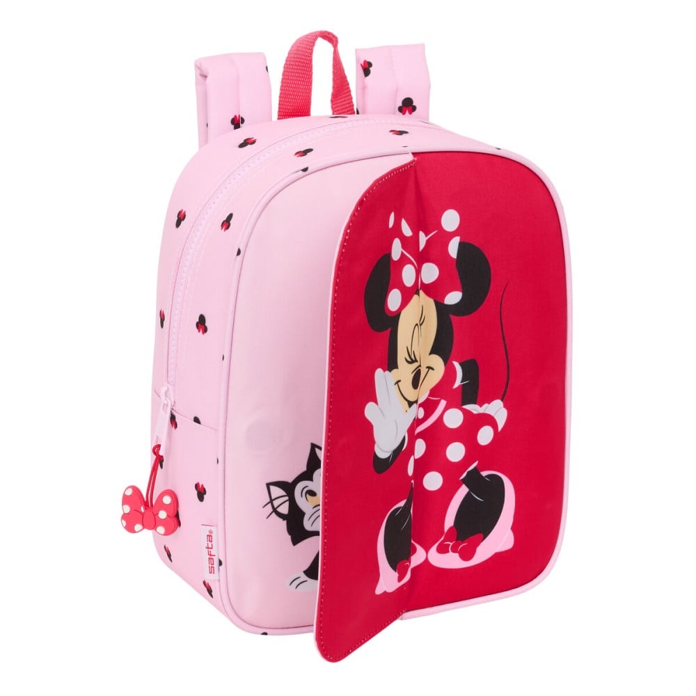 School Bag Minnie Mouse Naive Pink 22 x 27 x 10 cm