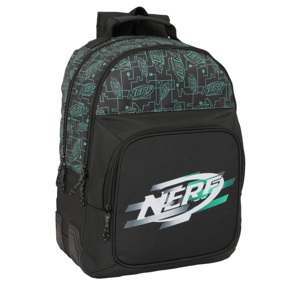 School Bag Nerf Game Black 32 x 42 x 15 cm