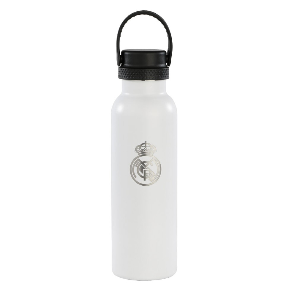 Thermosflasche Real Madrid C.F. Weiß Grau Polyester Silikon Edelstahl