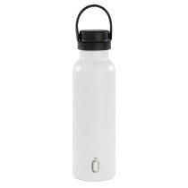 Thermal Bottle Real Madrid C.F. White Grey Polyester Silicone Stainless steel