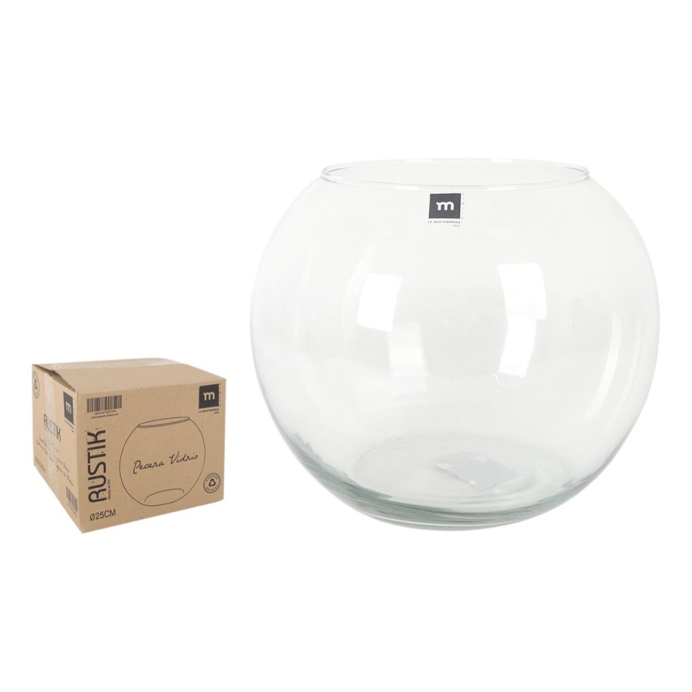 Fischbecken Inde Rustik Glas 15 x 24 x 20 cm