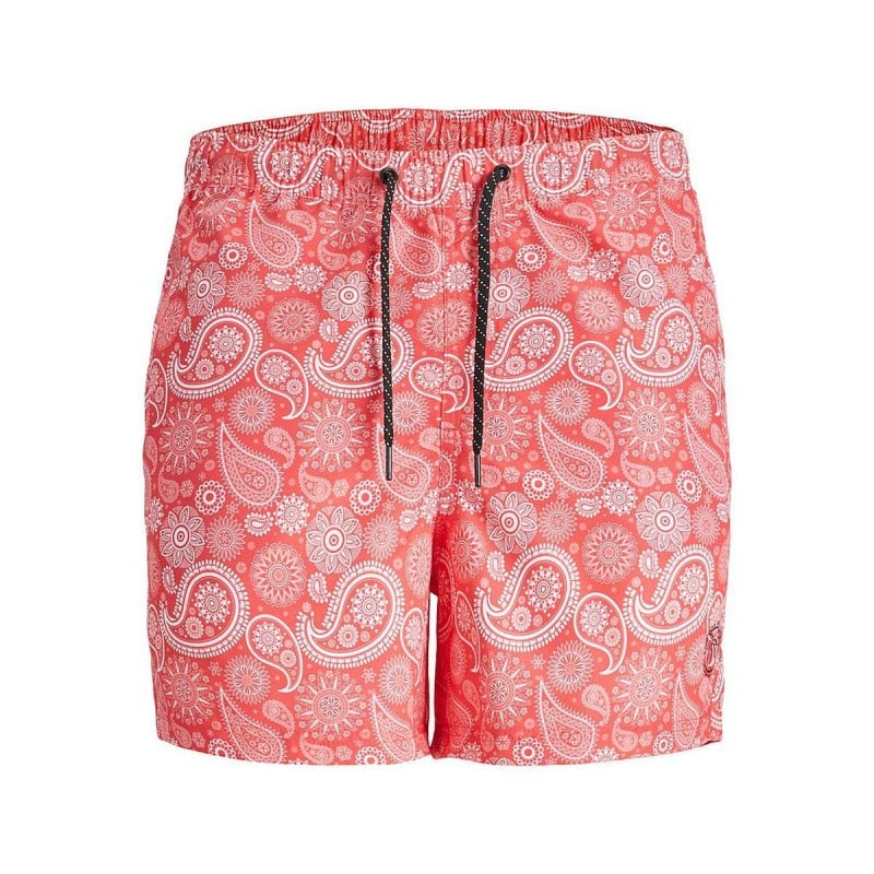 Men’s Bathing Costume SQUAD Jack & Jones PAISLEY 12234512  Pink