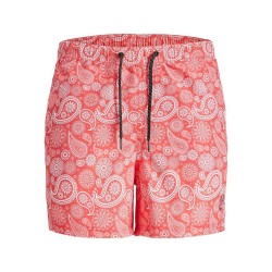 Herren Badehose SQUAD Jack & Jones PAISLEY 12234512  Rosa