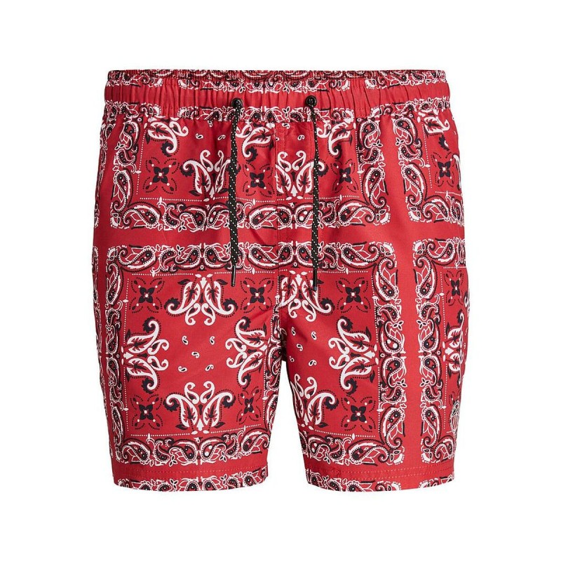 Jungen Badehose Jack & Jones  BANDANA 12227731 Rot