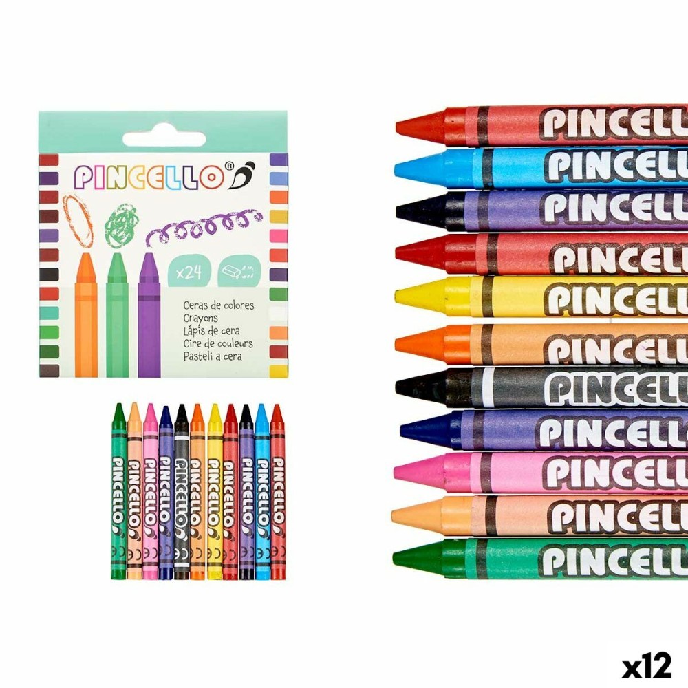 Coloured crayons Pincello 45928 (12 Units)